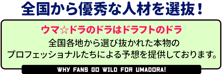 全国から優秀な人材を選抜！ 全国各地から選び抜かれた本物のプロフェッショナルたちによる予想を提供しております。